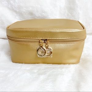 New- Estee Lauder Gold Cosmetic Bag